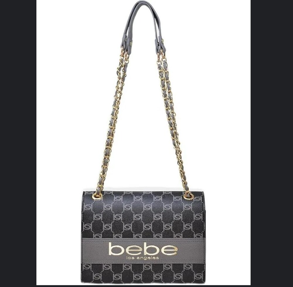 104. Bebe Serena Monogram Shoulder Bag